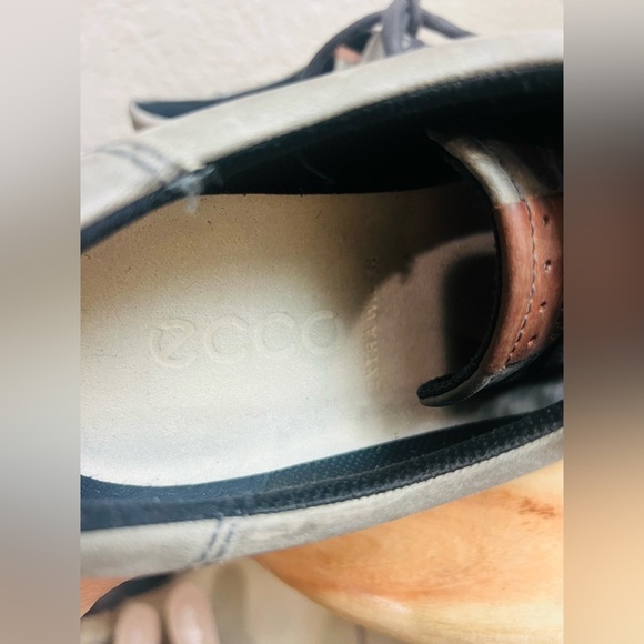 ECCO Men's Soft Lace 7 Long Sneakers wild Pigeon color - Picture 6 of 11